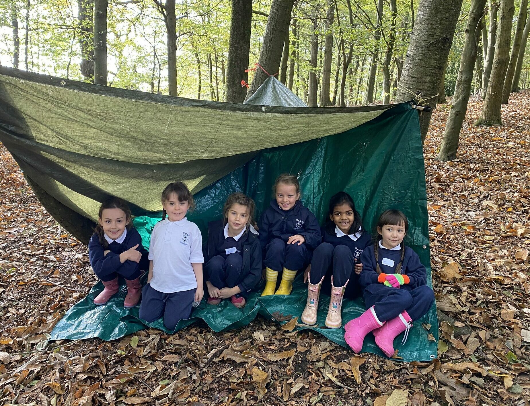 Den building at Forest School