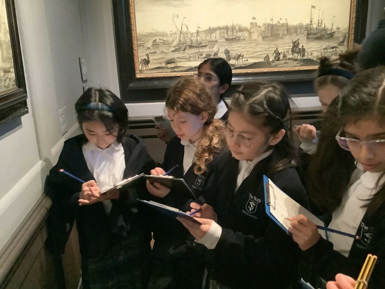 Study girls visit the National Maritime Museum