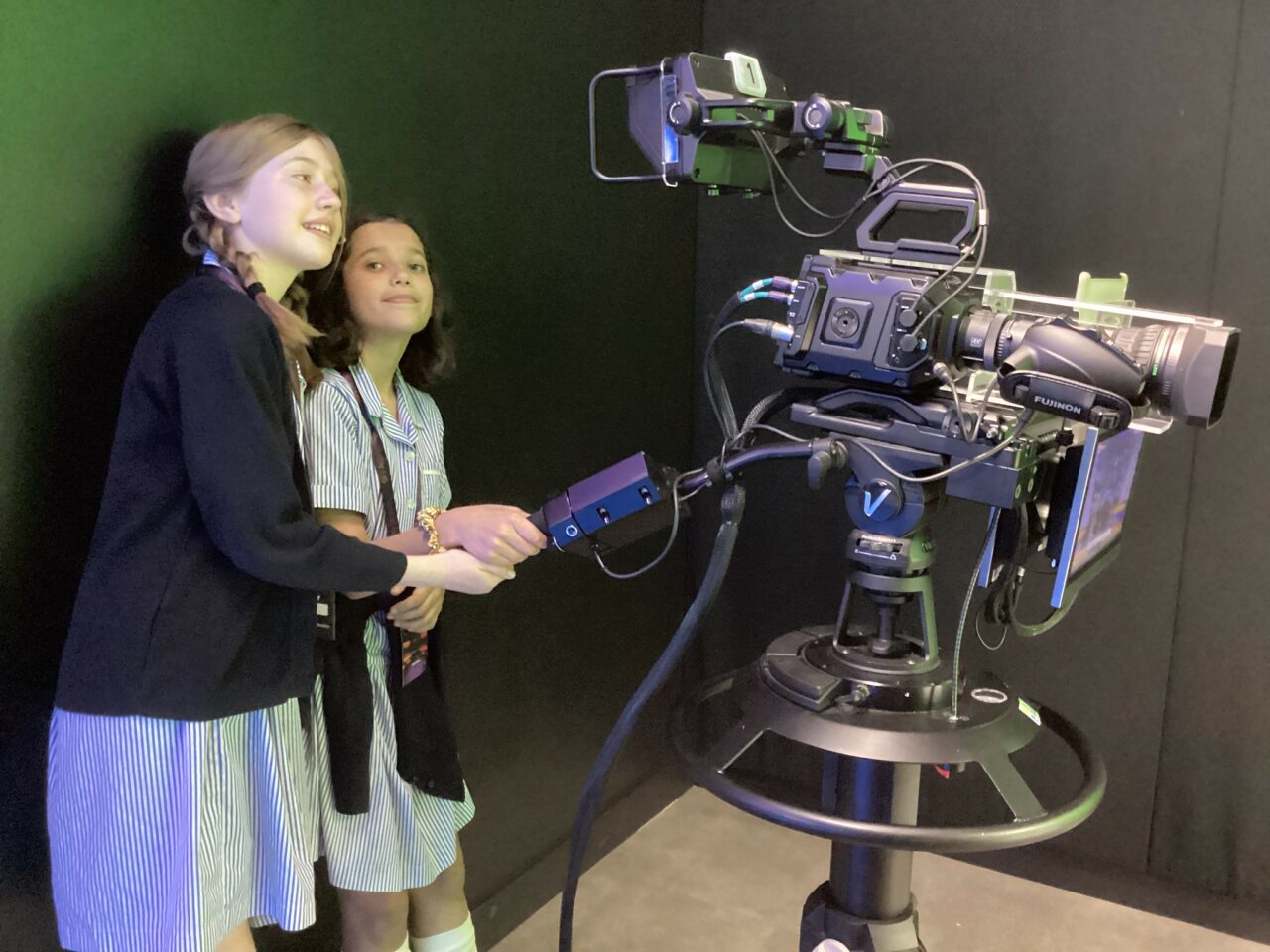 Study girls visit Sky Academy Studios