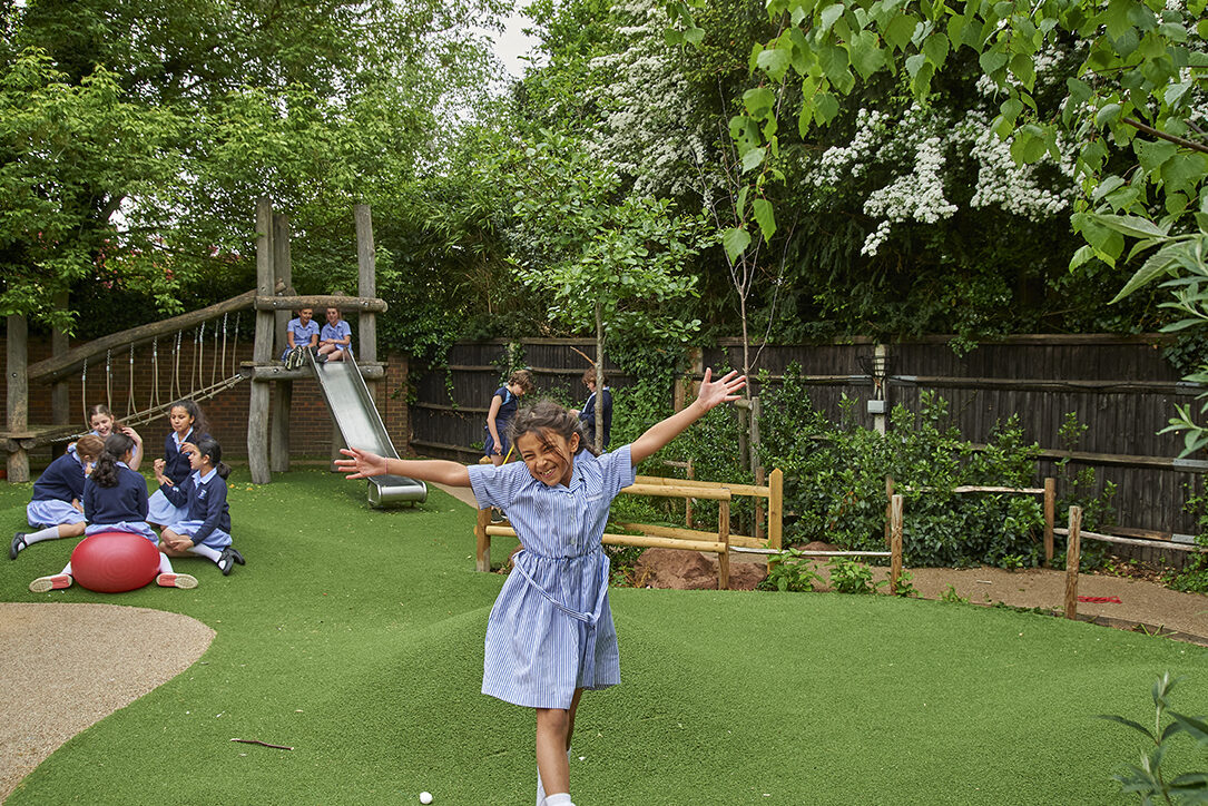 Study girl in Spencer House playground