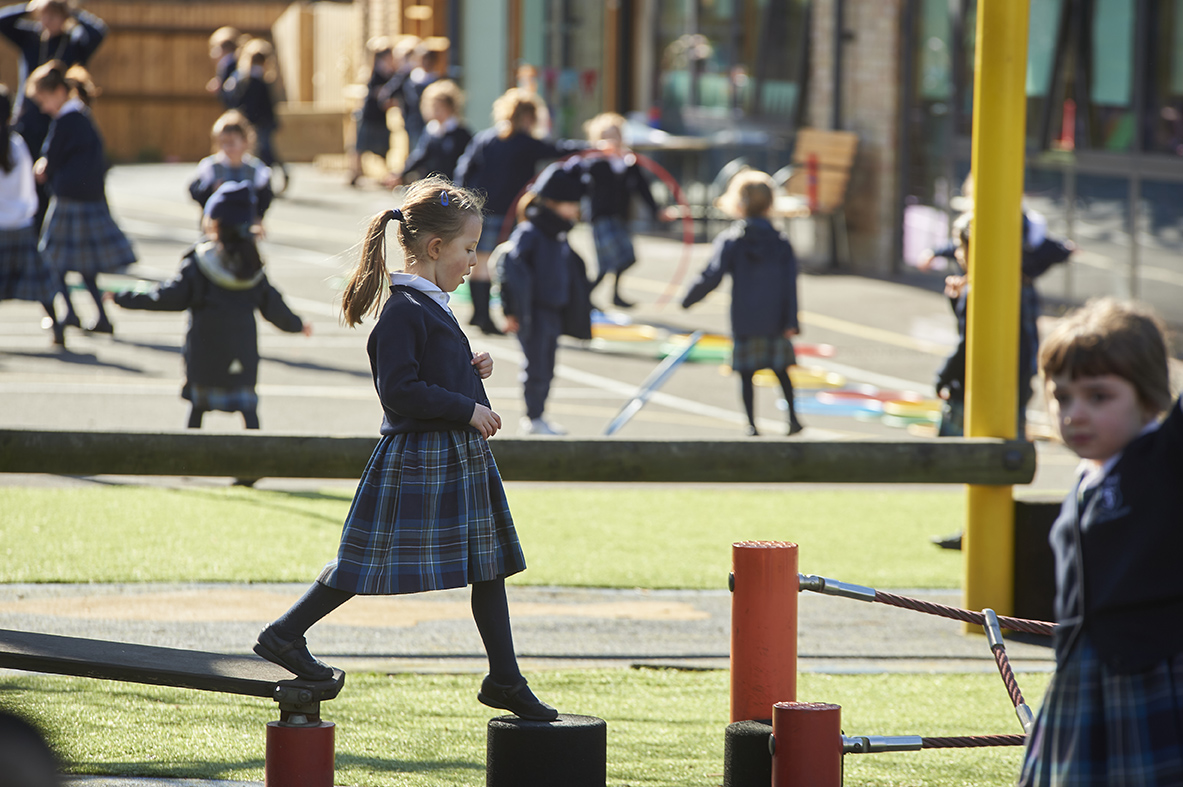 Study girl in Wilberforce House playground